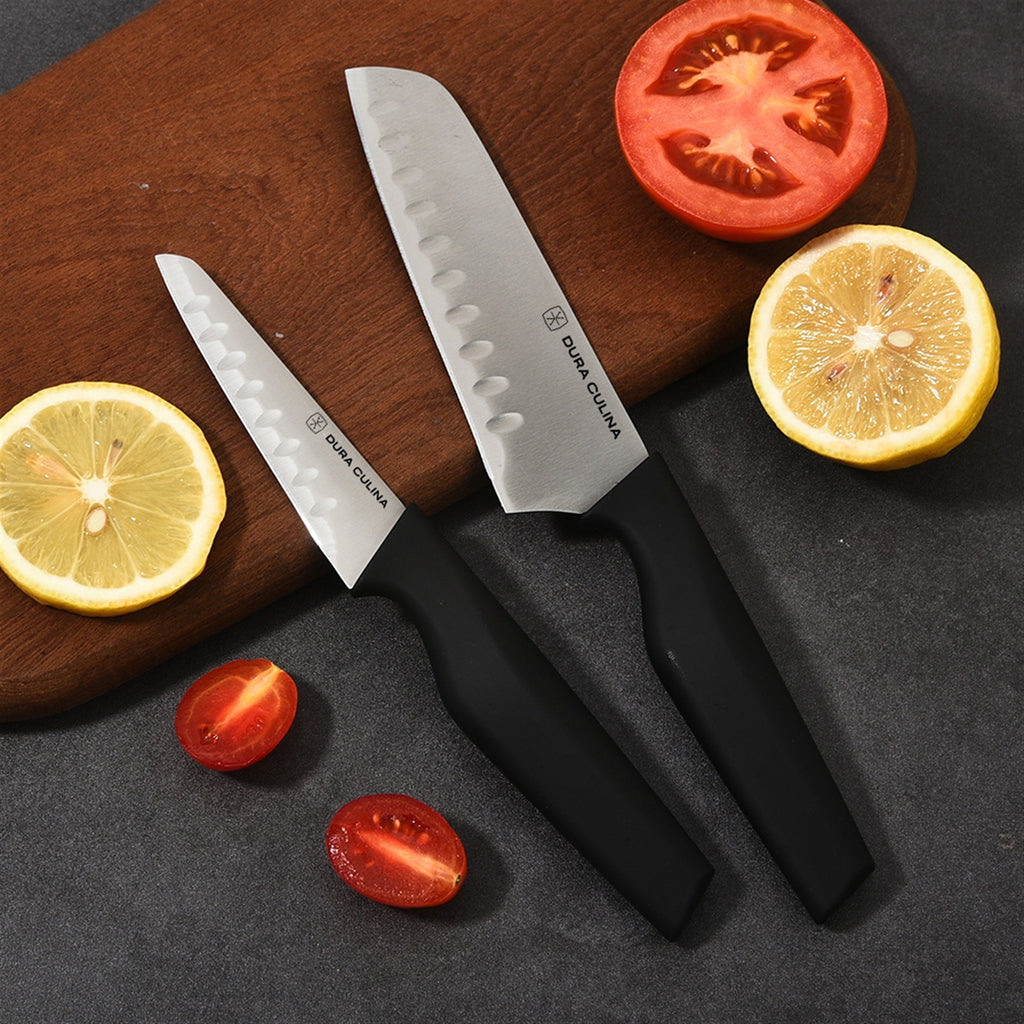 6-Piece Knife Set - High Carbon Stainless Steel Kitchen Knives with Ergonomic Handles, Blade Guards-3