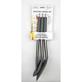 3-Piece Silicone Kitchen Tool Set (Grey, s.s Handle)-0