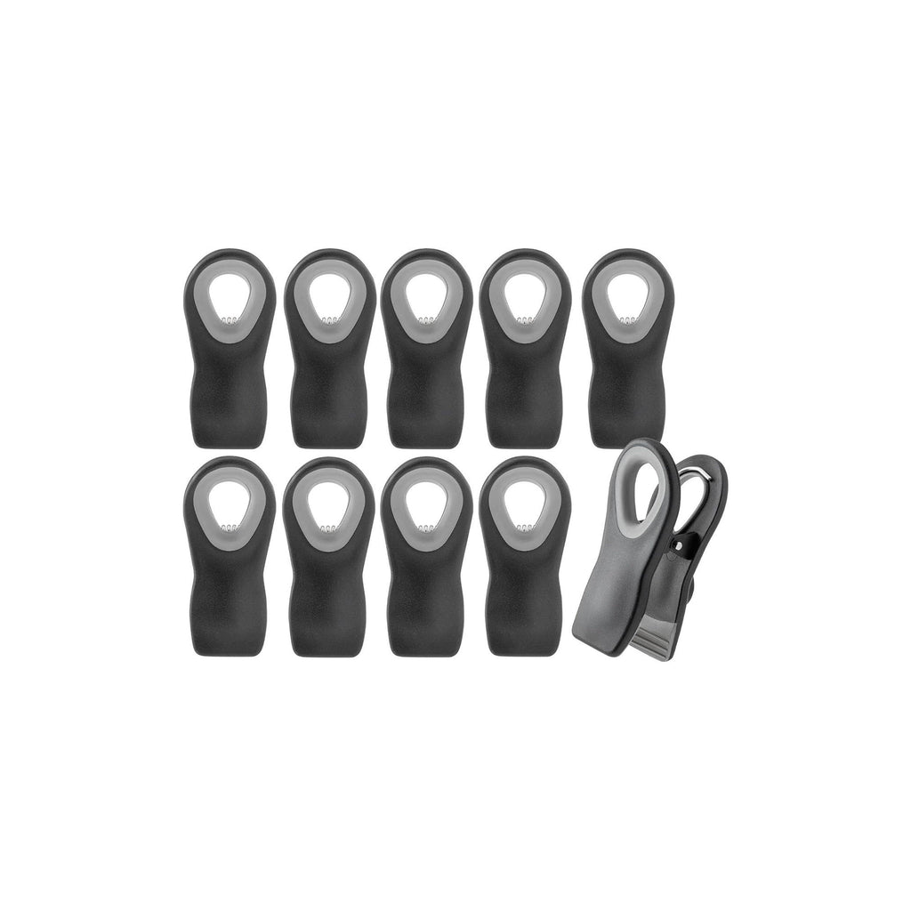 10-Piece Magnetic Bag Clip Set, Black-0