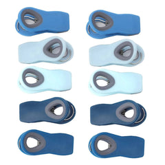 10-Piece Magnetic Bag Clip Set, Multi Blue-0