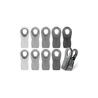10-Piece Magnetic Bag Clip Set, Greys-0
