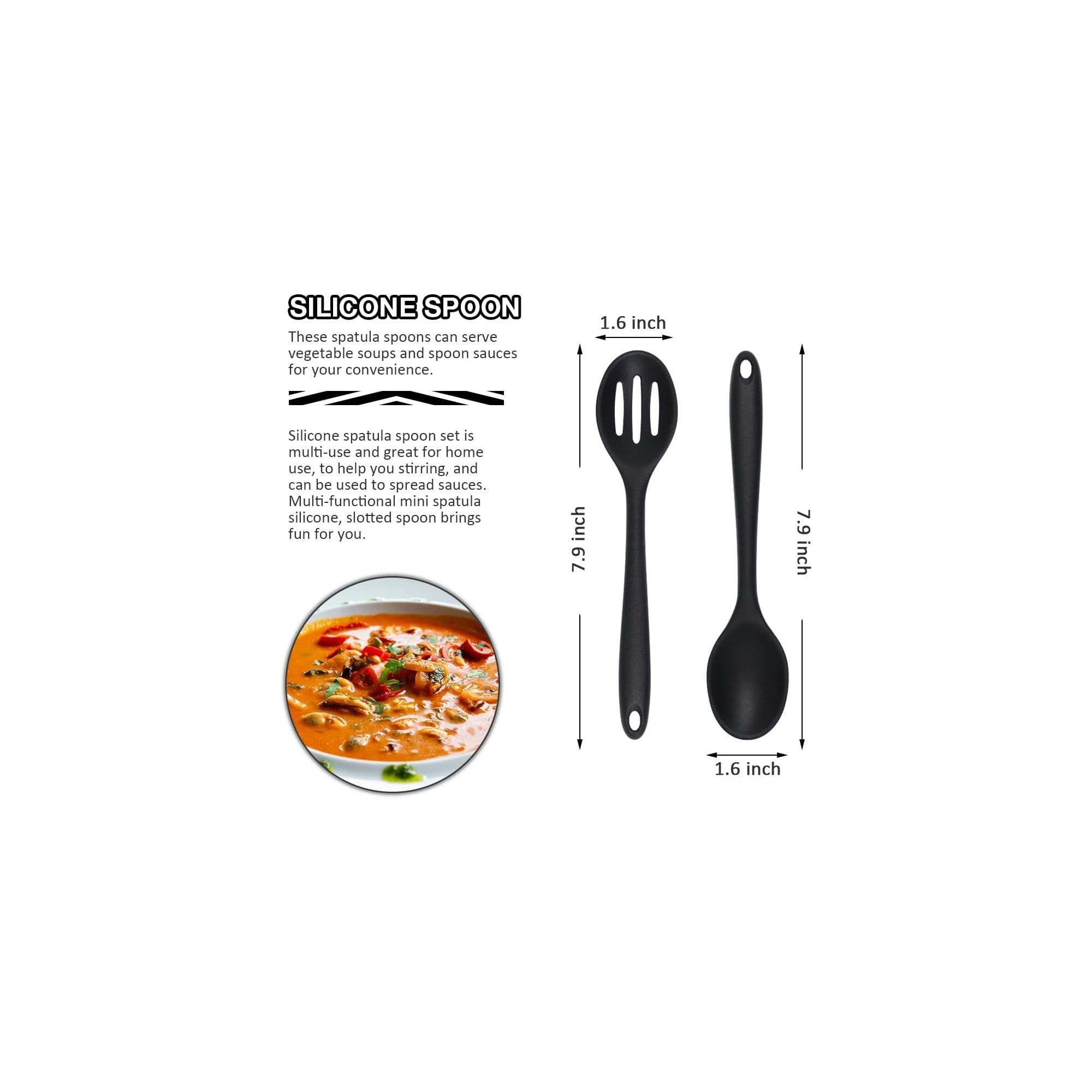 6-Piece Mini Silicone Kitchen Tool Set-3