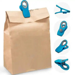 10-Piece Magnetic Bag Clip Set, Multi Blue-4
