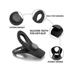 10-Piece Magnetic Bag Clip Set, Black-2