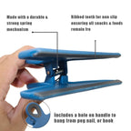 4-Piece Bag Clip Set, Blue-2