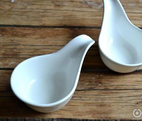 White Snack Dish 5" inch | 3 Fl Oz |-3