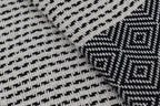 DOTTY DIAMOND BLACK TURKISH TOWEL-1