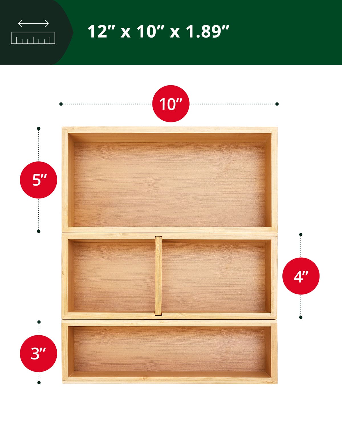 Storage Box Set of 3, Natural-1