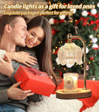Golden Illuminating Candle Warmer Lamp Timer Dimmer