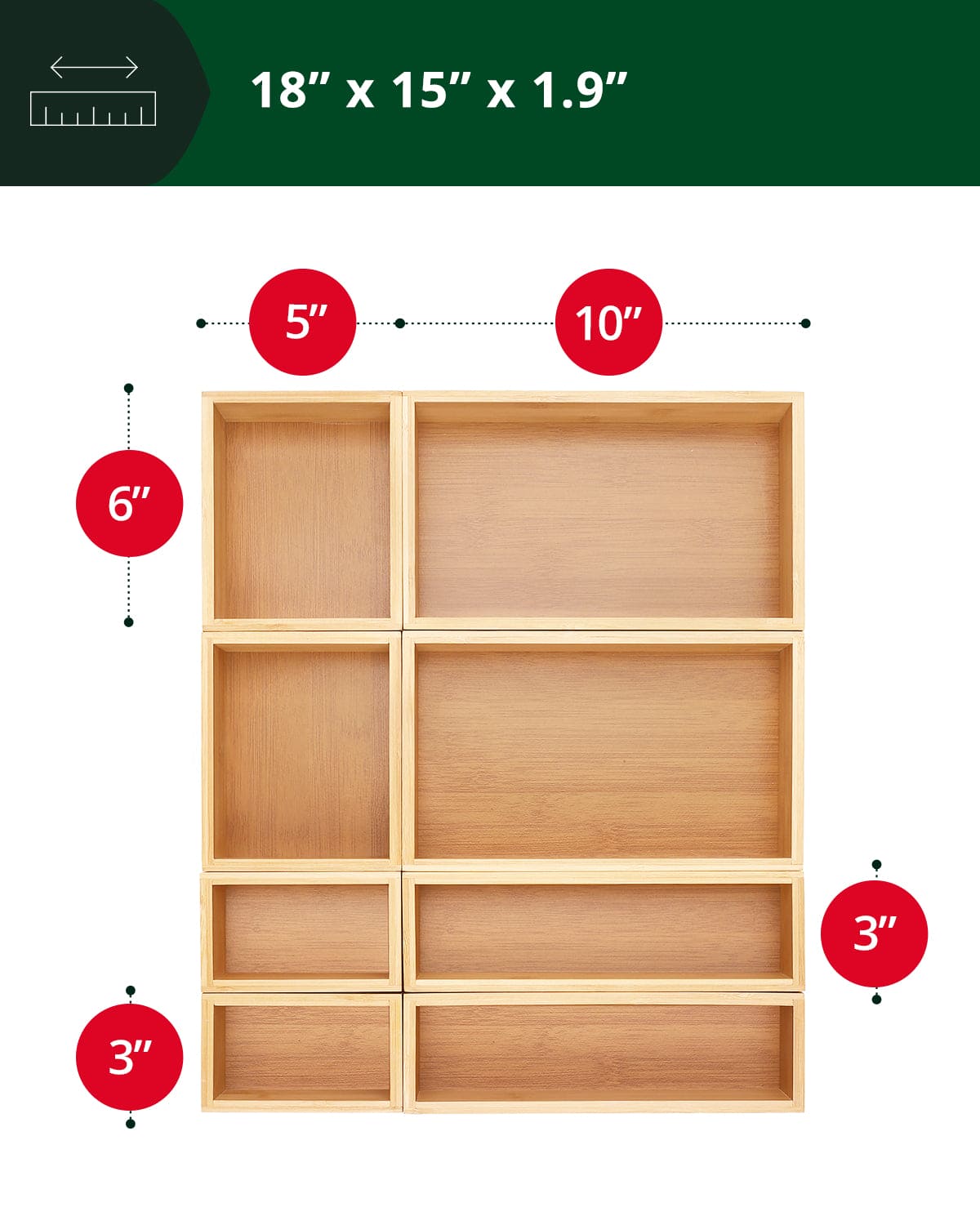 Storage Box Set of 8, Natural-1