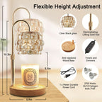 Candle Warmer Lamp With Adjustable Dimmer Illumination