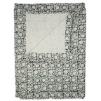 Set of 4 Floral Block Print Dinner Napkins-8 Kamal