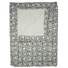 Set of 4 Floral Block Print Dinner Napkins-8 Kamal