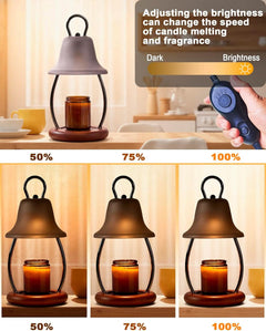 Industrial Black Stainless Candle Warmer Lamp Timer