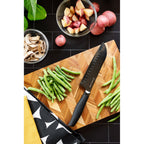 Titan 7 inch Santoku Knife - Black-2