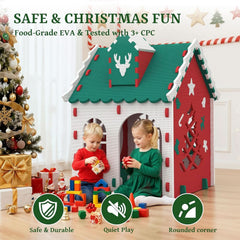 Holiday Season Kids Indoor Outdoor White EVA Playhouse