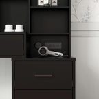 Black Vanity Desk With Large Mirror Illumination Mode-4