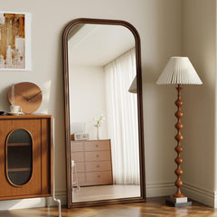 Bronze Metallic 28x69 Inches Arched Full Length Mirror-0