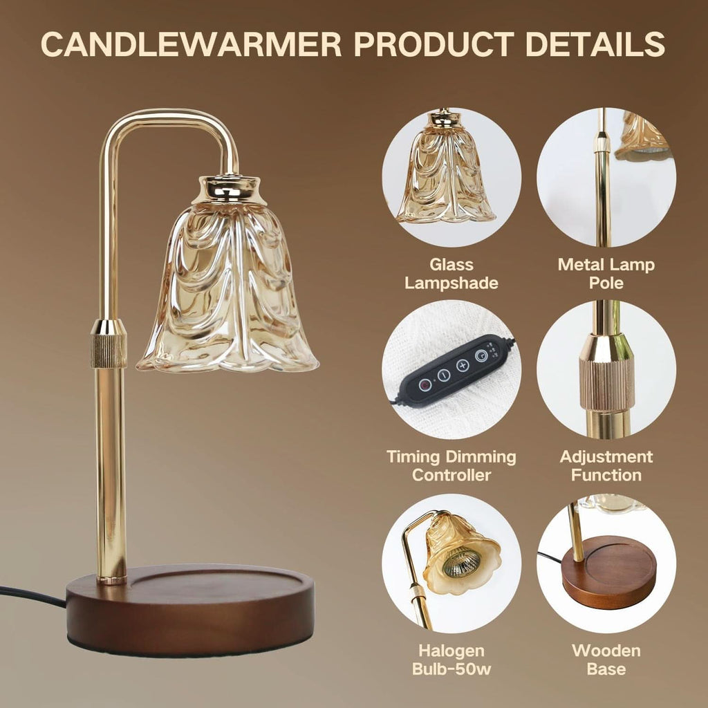 Electric Candle Warmer Lamp Timer Dimmer Deluxe Pro