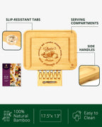 Cheese Board XXL with Cutlery Set-1