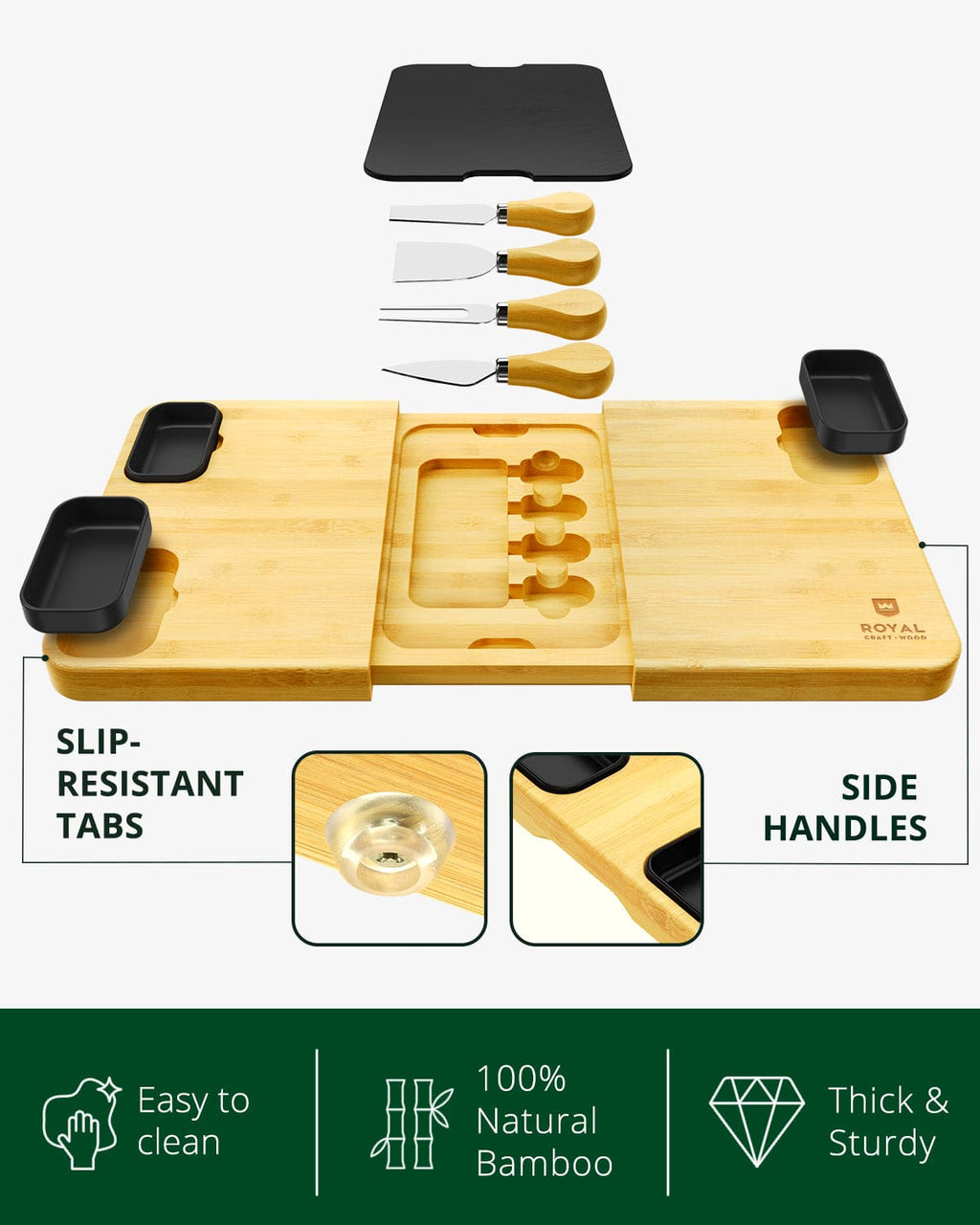 Cheese and Cracker Tray With Slate Plate