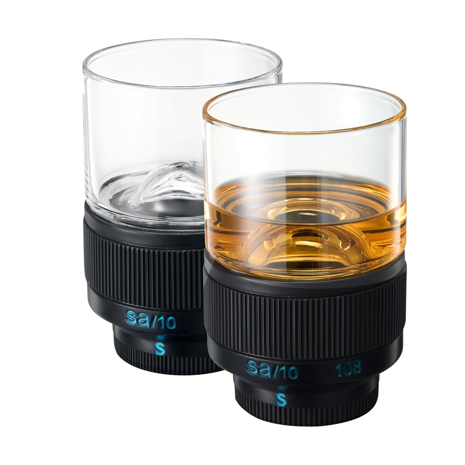 The Wine Savant Camera Lens Whiskey Glasses |Set of 2-0