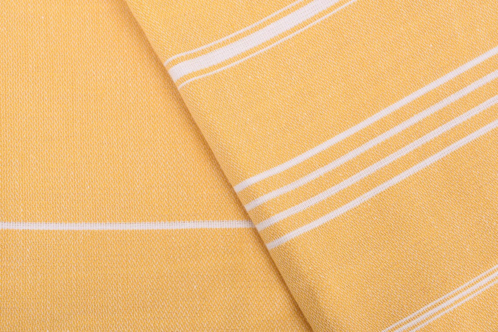 Mustard Monaco Turkish Towel – Lightweight Quick Dry Beach & Bath Towel, Luxury Turkish Cotton Spa Towel, Travel & Pool Towel-1