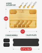 Cheese Board with Slate Plate-2