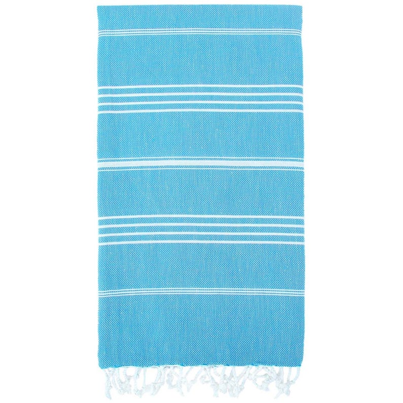 Turquoise Monaco Turkish Towel – Lightweight Quick Dry Beach & Bath Towel, Luxury Turkish Cotton Spa Towel, Travel & Pool Towel-2