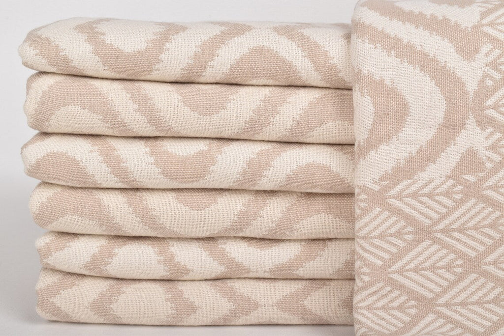 IKAT BEIGE TURKISH THROW-1