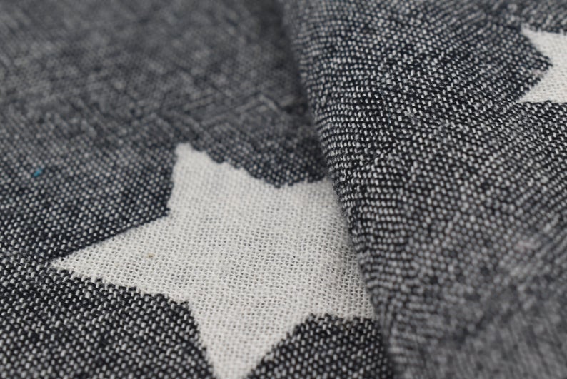 STAR BLACK TURKISH TOWEL-1
