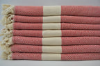 VENICE RED TURKISH TOWEL-2