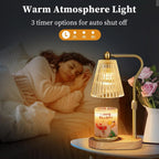 Candle Warmer Lamp Featuring Timer Dimmer Adjustable