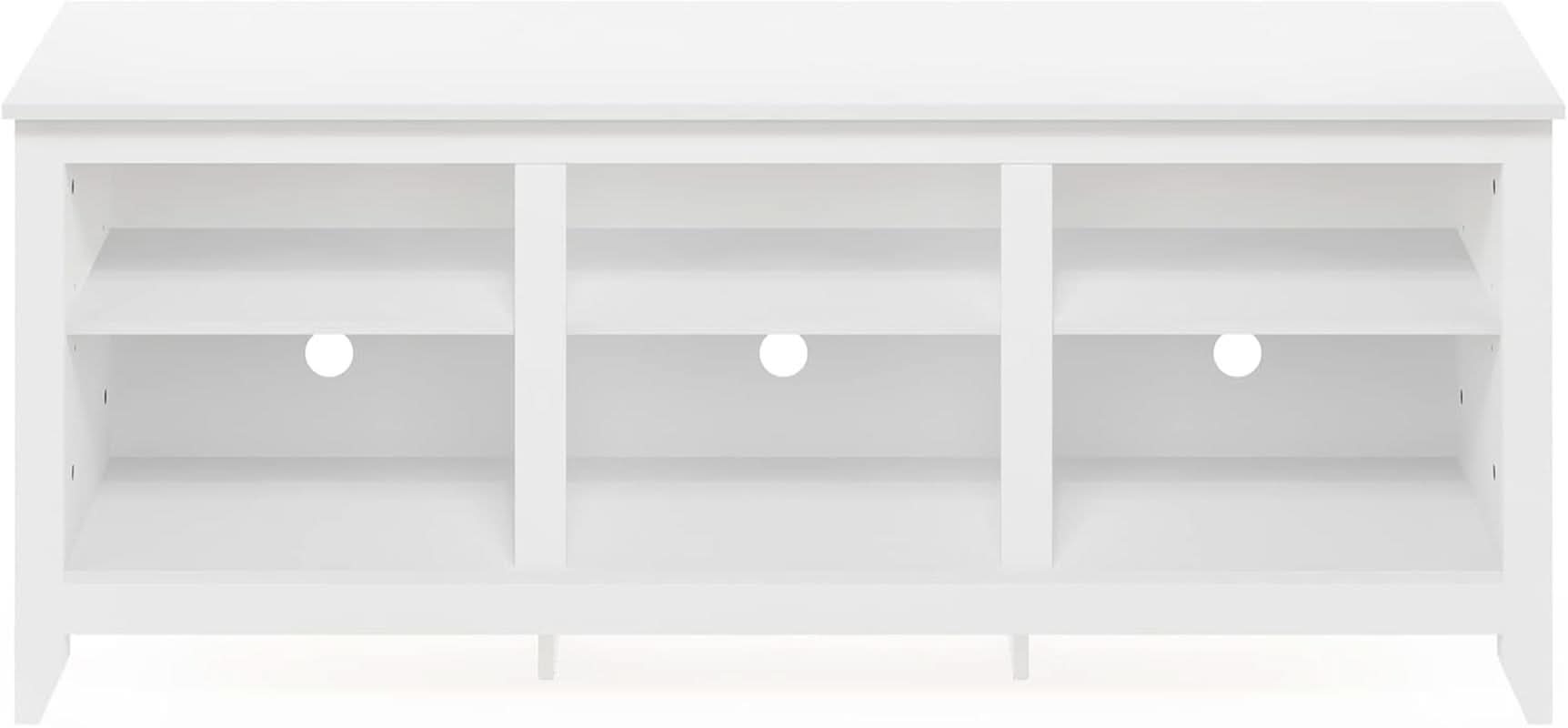 Jensen 65 Inch White Entertainment Center With TV Stand-3