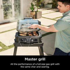 XL Smart Grill Smoker 7 In 1 With App Control Black-0