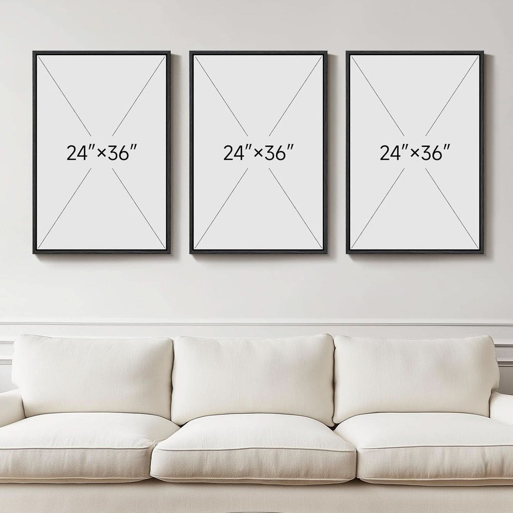 Premium Framed 3D Textured Wall Art 24x36 Inches Wide-2