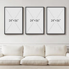 Premium Framed 3D Textured Wall Art 24x36 Inches Wide-2