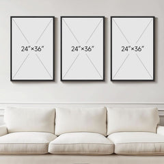 Premium Framed 3D Textured Wall Art 24x36 Inches Wide-2