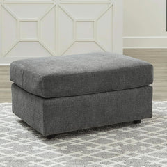Stairatt Rectangular Gray Upholstered Ottoman Cushioned-1