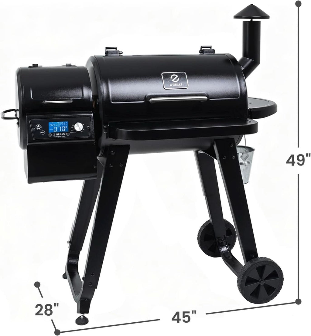 ZPG450A Pellet Grill Smoker 459 Sq In PIDV21 Controller-0