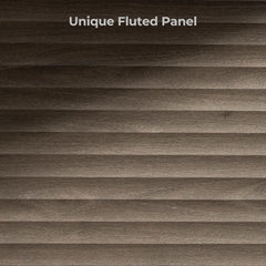 Modern Buffet Cabinet With Wave Panel Doors Large Storage-3