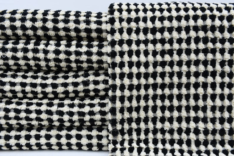 BUBBLE BLACK TERRY TURKISH TOWEL-1