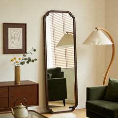 Walnut Handcrafted Timberframe Wall Vanity Mirror 65Inch-0