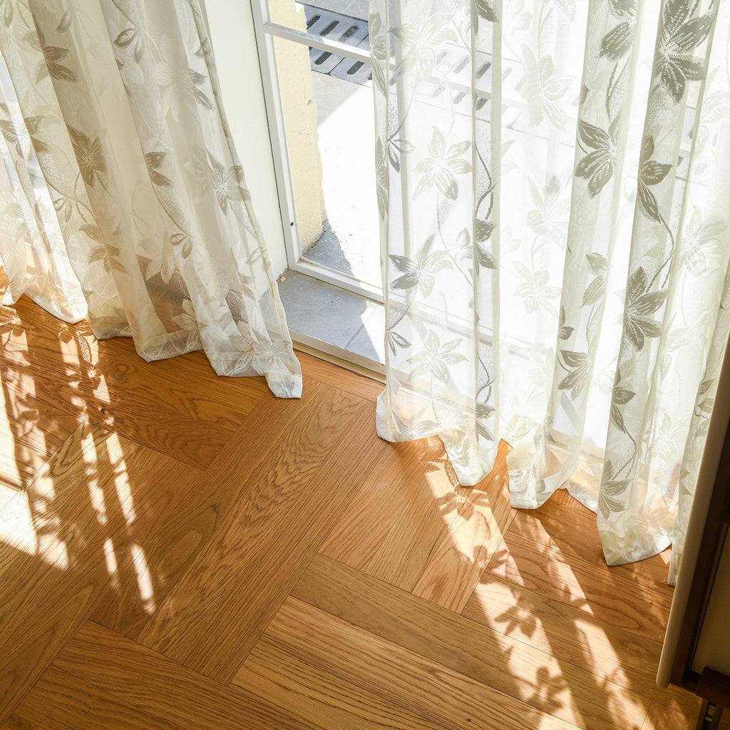 Custom Semi-Sheer Lace Voile Curtains-4