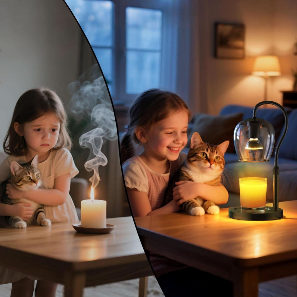 Candle Warmer Lamp Adjustable Height Dimmable Brightness