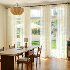 Custom Semi-Sheer Lace Voile Curtains-0