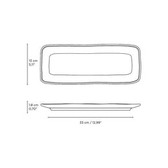 Porto Brasil MAYA RECTANGULAR PR MEDIUM ORGANIC STONEWARE dia. 12.99x5.12" SET OF 2 DESIGNS  SKU: '34014117901