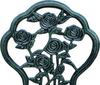 Cast Aluminum Conversation Set Antique Green Patio-2