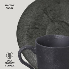 Porto Brasil CHROMIUM ORGANIC COFFEE CUP + ORGANIC SAUCER  SKU: '351474601