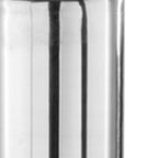 40" Silver Aluminum Cylindrical Floor Vase-2